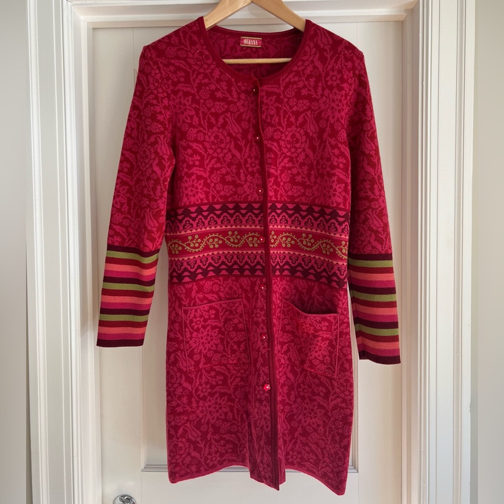 Oleana Silk Road long sweater, XL - Picture 5 of 9